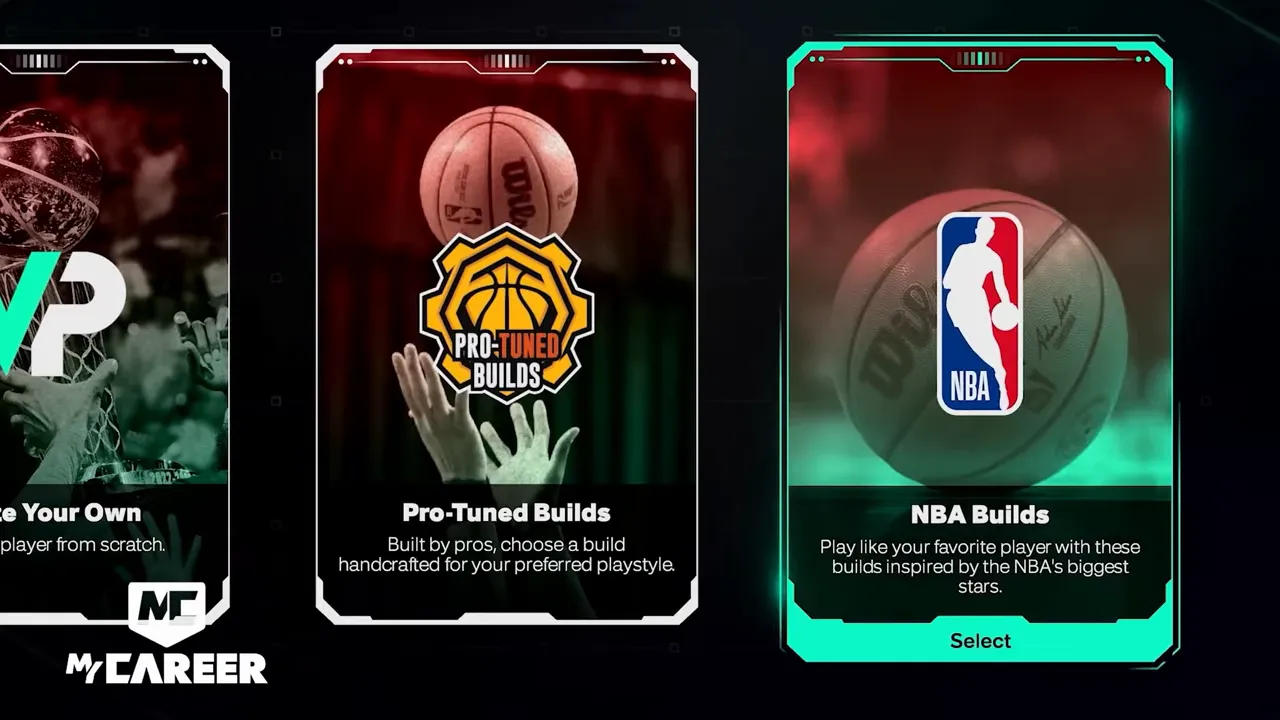 Pantalla de NBA 2K26 mostrando el menú principal y la opción de modo carrera